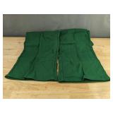 Sweat Suit - Green - Zip-Up Top & Elastic Waist Pants - Women