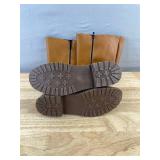 Brown Dress Boots - Side Zip & Buckle Women