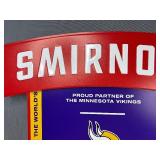 Minnesota Vikings NFL Smirnoff Vodka Tin Tacker 23" Sign - Brand New *X