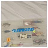 Tackle Box with Antique Lures