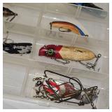Tackle Box with Antique Lures