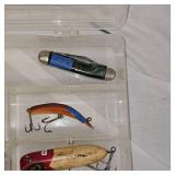 Tackle Box with Antique Lures
