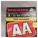 5 Boxes Winchester AA 12ga #7.5 Brick