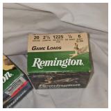 2-Remington 20ga, #6,#7.5 Lead