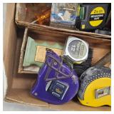 Lot of Tape Measures and Tools