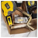 Lot of Tape Measures and Tools