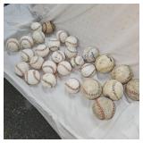 5 Gallon Bucket of Baseballs, Softballs(20-30)