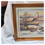"Rare" Schmidt "Northwest Intruder" Pheasant Print Framed