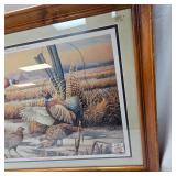 "Rare" Schmidt "Northwest Intruder" Pheasant Print Framed