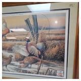 "Rare" Schmidt "Northwest Intruder" Pheasant Print Framed