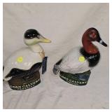 2-Lord Calvert Duck Decanters