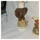 Centennial Eagle Decanter and Eagle Statue