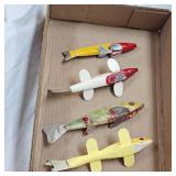 Lot of 4 Antique Fishing Decoys