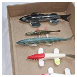 Lot of 4 Antique Fishing Decoys