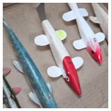 Lot of 4 Antique Fishing Decoys