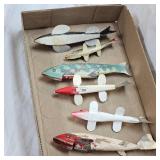 Lot of 4 Antique Fishing Decoys