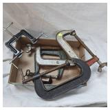 Large C Clamp Lot, 5 Total