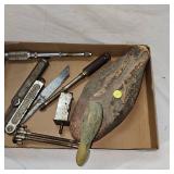 Screw Drills, Nice Cork Mallard Decoy 1950