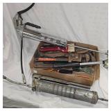 Lot of Misc Tools, Greasegun