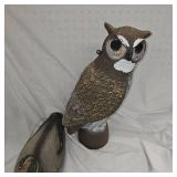 Owl Decoy, Mallard Cork Decoy