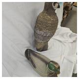 Owl Decoy, Mallard Cork Decoy