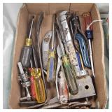 Lot of Scredriveers, Pliers, Tools
