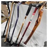 Lot of 7 Walking Canes as pictured