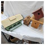 Assortment of 4 Birdhouses, As New