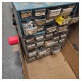 Large Lot of 3 Bins, Fasteners, Screws, Etc