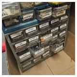 Large Lot of 3 Bins, Fasteners, Screws, Etc