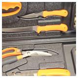 Deer, Fish, Butchering Knife Set, As New