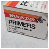 Winchester 1000 Count Brick Small Rifle  Primers(WLR)