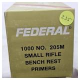 Federal Small Rifle "Bench Rest" Primers, 1000 Brick(205m)