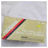 Federal Small Rifle "Bench Rest" Primers, 1000 Brick(205m)