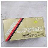Federal Small Rifle "Bench Rest" Primers, 1000 Brick(205m)