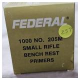 Federal Small Rifle "Bench Rest" Primers, 1000 Brick(205m)