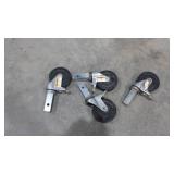 (4) Painter Scaffolding Caster Wheels