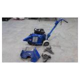 Blue Bird Trencher with Dog Fence Blade and 2 Trenching Blades