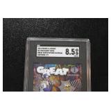 2024 Illusions Great Expectations Material Sapphire Randy Moss *Nike Swoosh* 7/9 SGC 8.5 | Only 9 Exist!