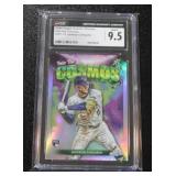 2024 Topps Chrome Cosmic Into The Cosmos Jackson Chourio #13 Rookie Card CGC 9.5