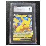 2021 Pokemon Black Star Promo Pikachu V #SWSH061 CGC 9