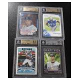Mixed Sports Beckett BGS Graded Cards Lot | 4 Graded Cards