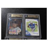 Mixed Sports Beckett BGS Graded Cards Lot | 4 Graded Cards