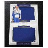 2021 National Treasures Jimmie Johnson Dual Jumbo Fire Suit Relic Booklet