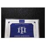 2021 National Treasures Jimmie Johnson Dual Jumbo Fire Suit Relic Booklet