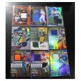 Jersey/Relic Football Card Lot | 9 Relic Cards