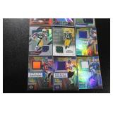 Jersey/Relic Football Card Lot | 9 Relic Cards