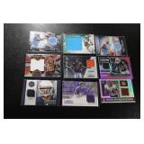 Mixed Sports Jersey/Relic Card Lot | 9 Relic Cards