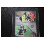 2018 Spectra Synced Swatches Dual Jersey Relic Michael Thomas & Tre