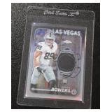 2024 Topps Chrome Jersey Relic Brock Bowers Rookie Card